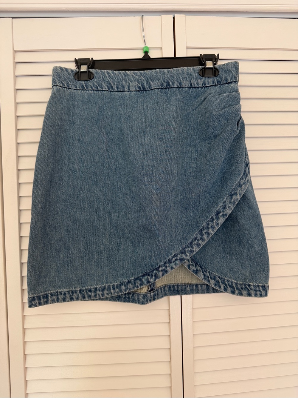 Zadig & Voltaire Blue Denim Wrap Mini Skirt